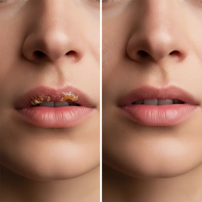 Antes e Depois Boca Sarada