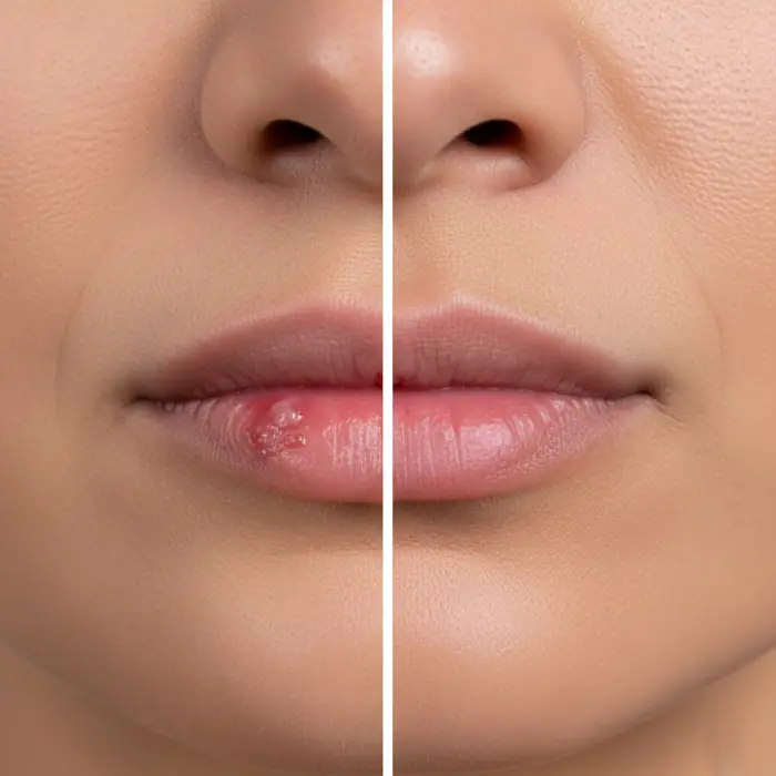 Antes e Depois Boca Sarada